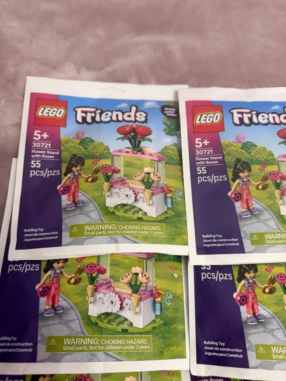 LEGO Friends Flower Stand with Roses Paper Bag 30721 (SEALED) (lot of 25) - Picture 5 of 7